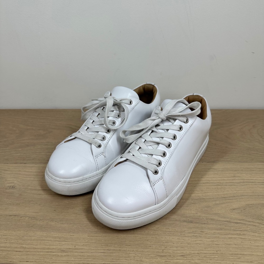 Thursday Everyday Sneakers Womens 7.5 White Leather Low Top Minimalist Casual